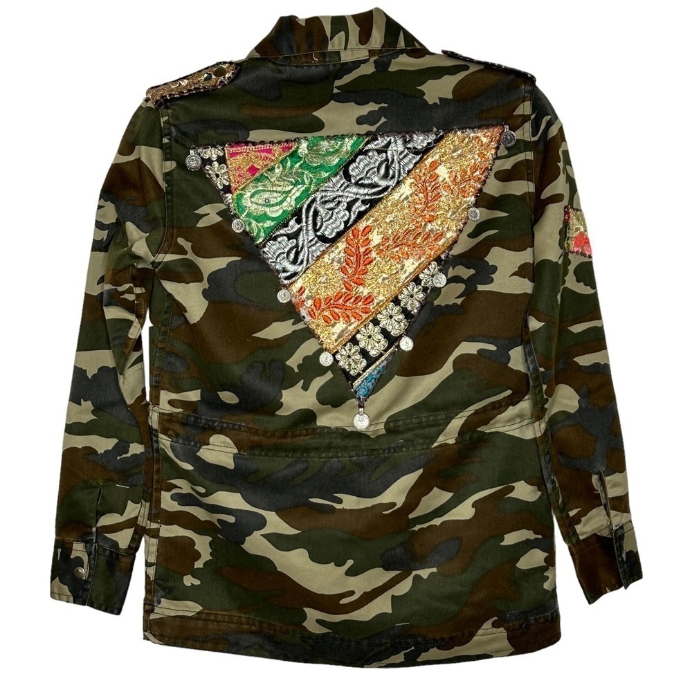 Beautiful Stories Embellished Camo Jacket - Picture 3 of 16